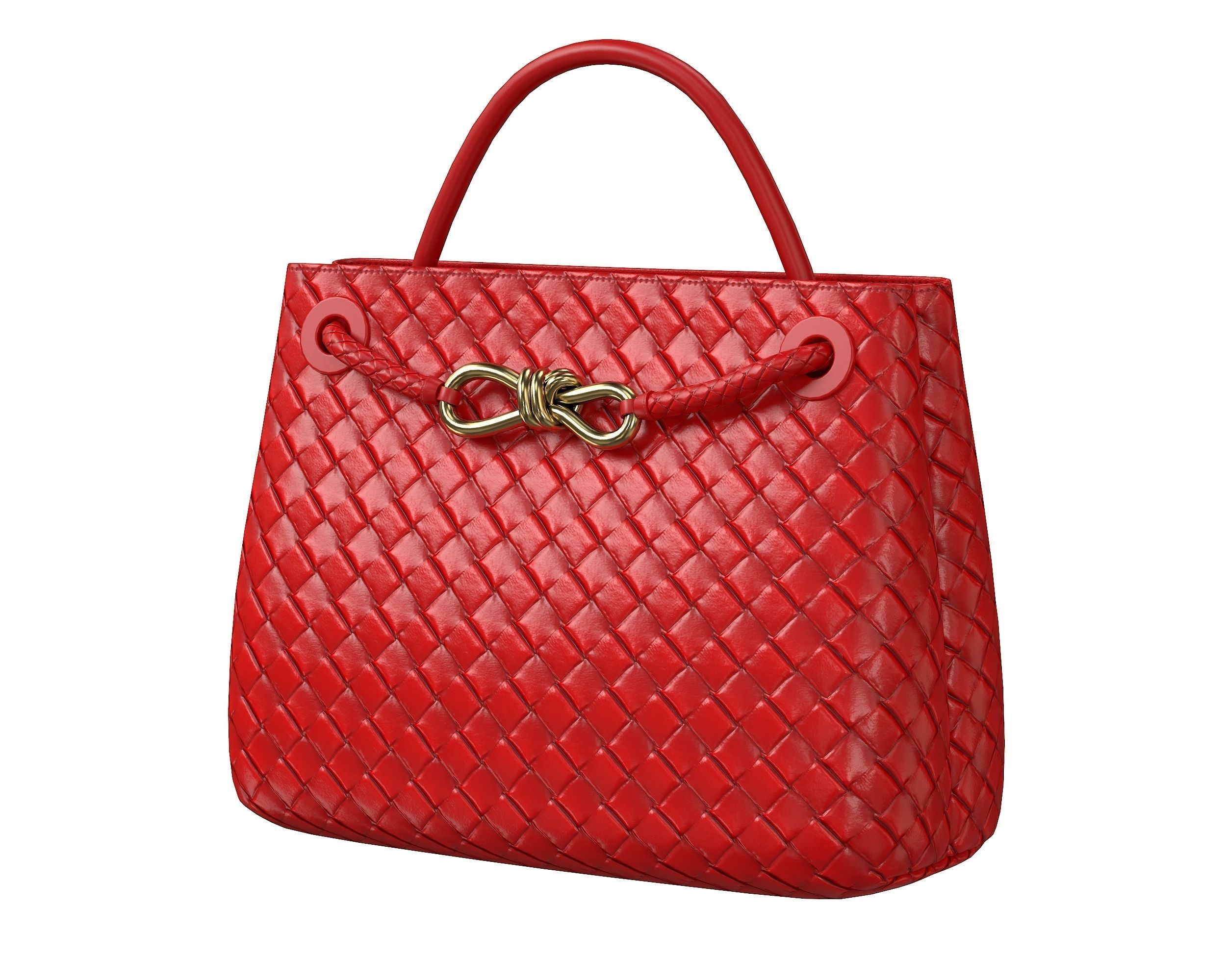 Bottega Veneta Andiamo Bag Low-poly 3D model_8