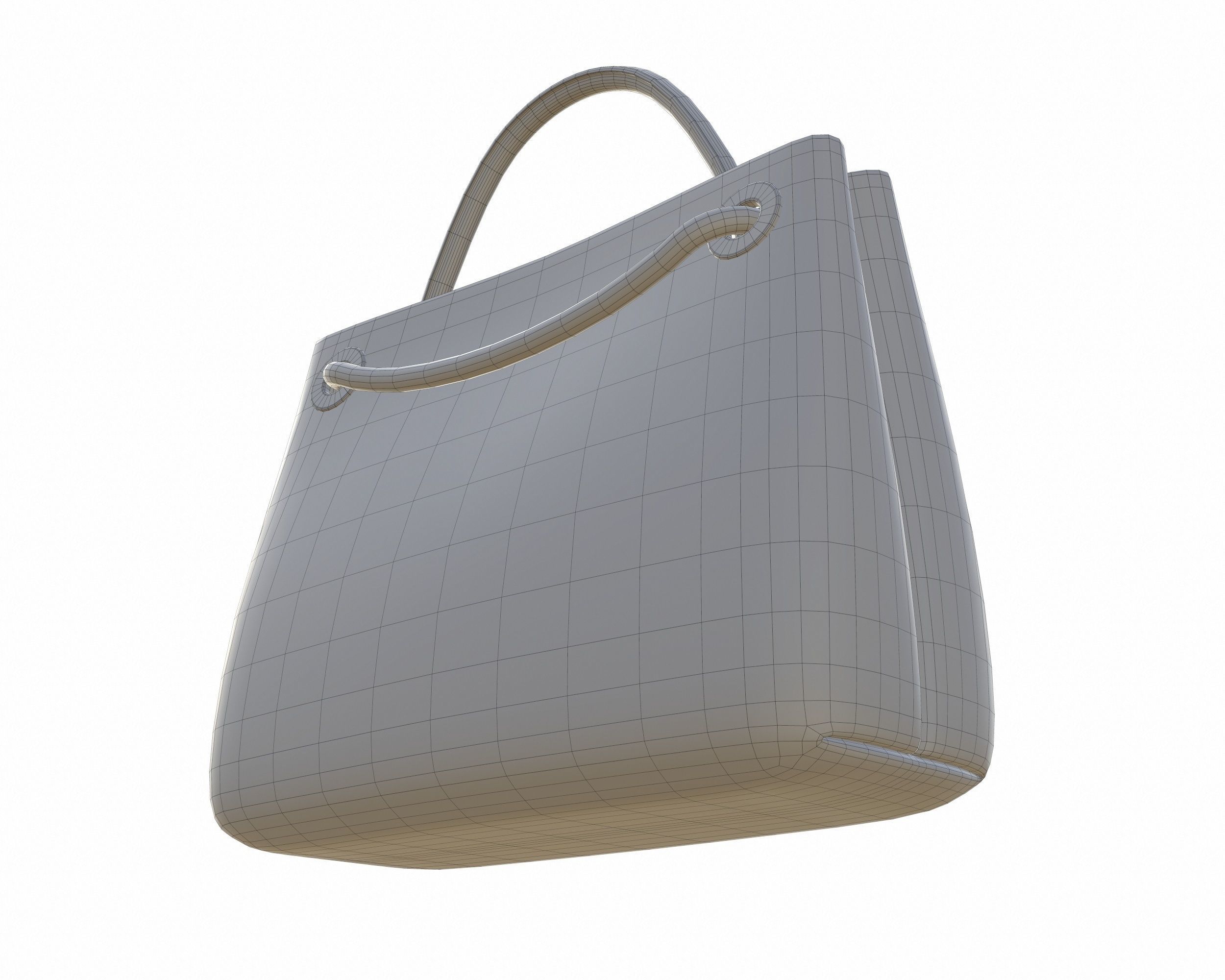 Bottega Veneta Andiamo Bag Low-poly 3D model_17