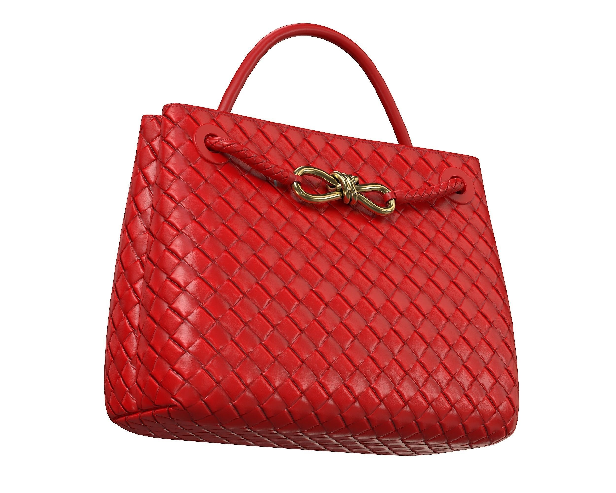 Bottega Veneta Andiamo Bag Low-poly 3D model_7