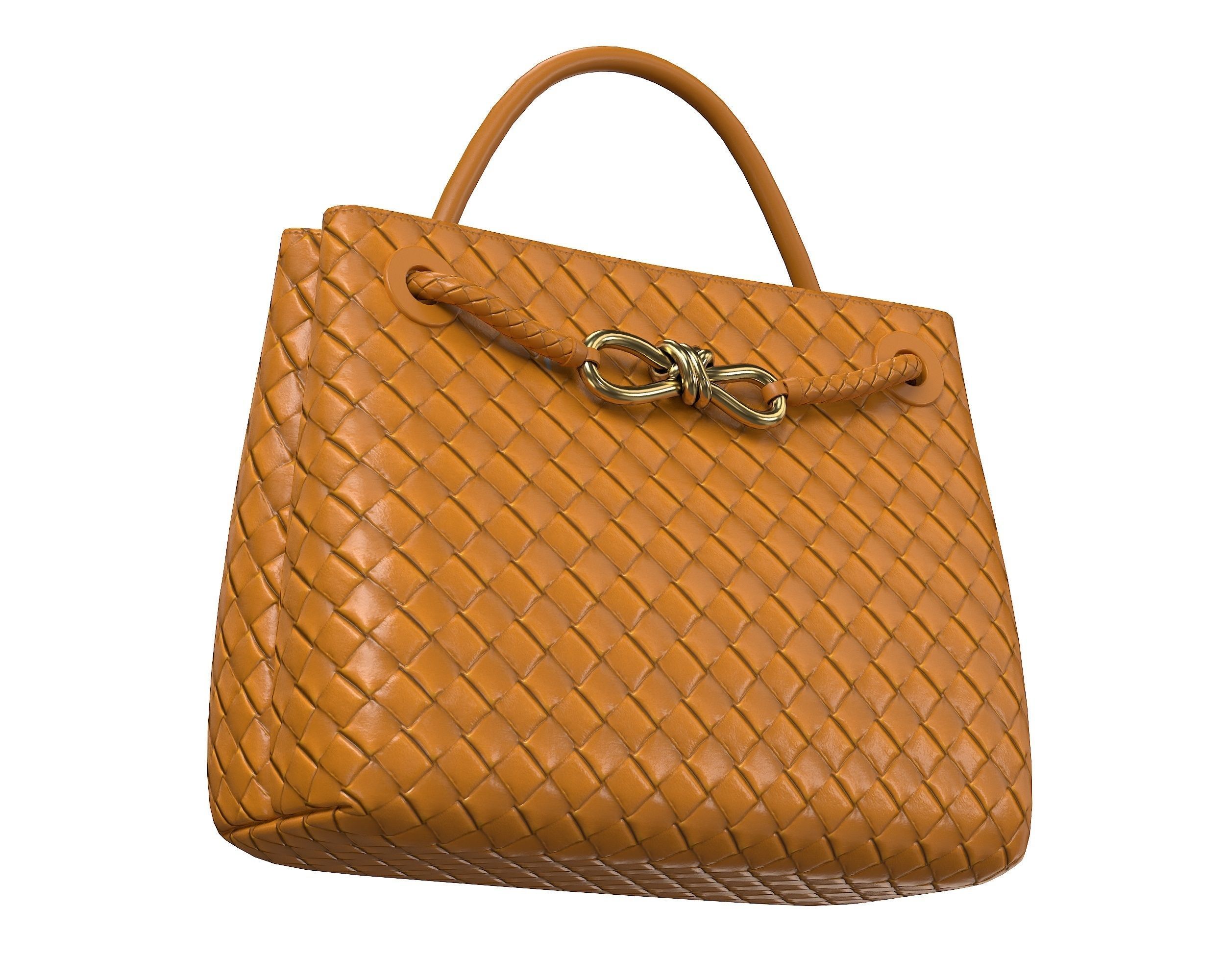 Bottega Veneta Andiamo Bag Low-poly 3D model_5