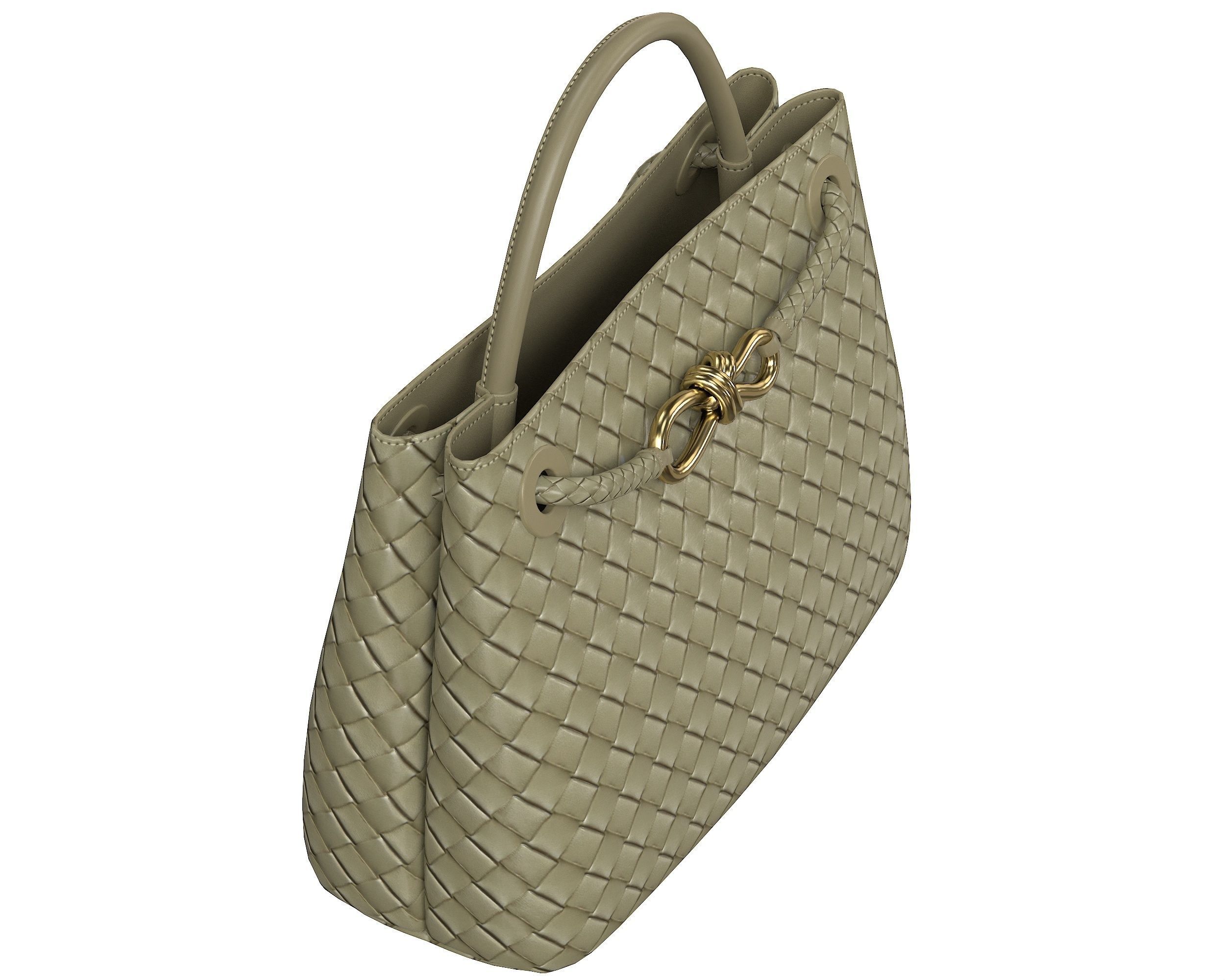 Bottega Veneta Andiamo Bag Low-poly 3D model_11