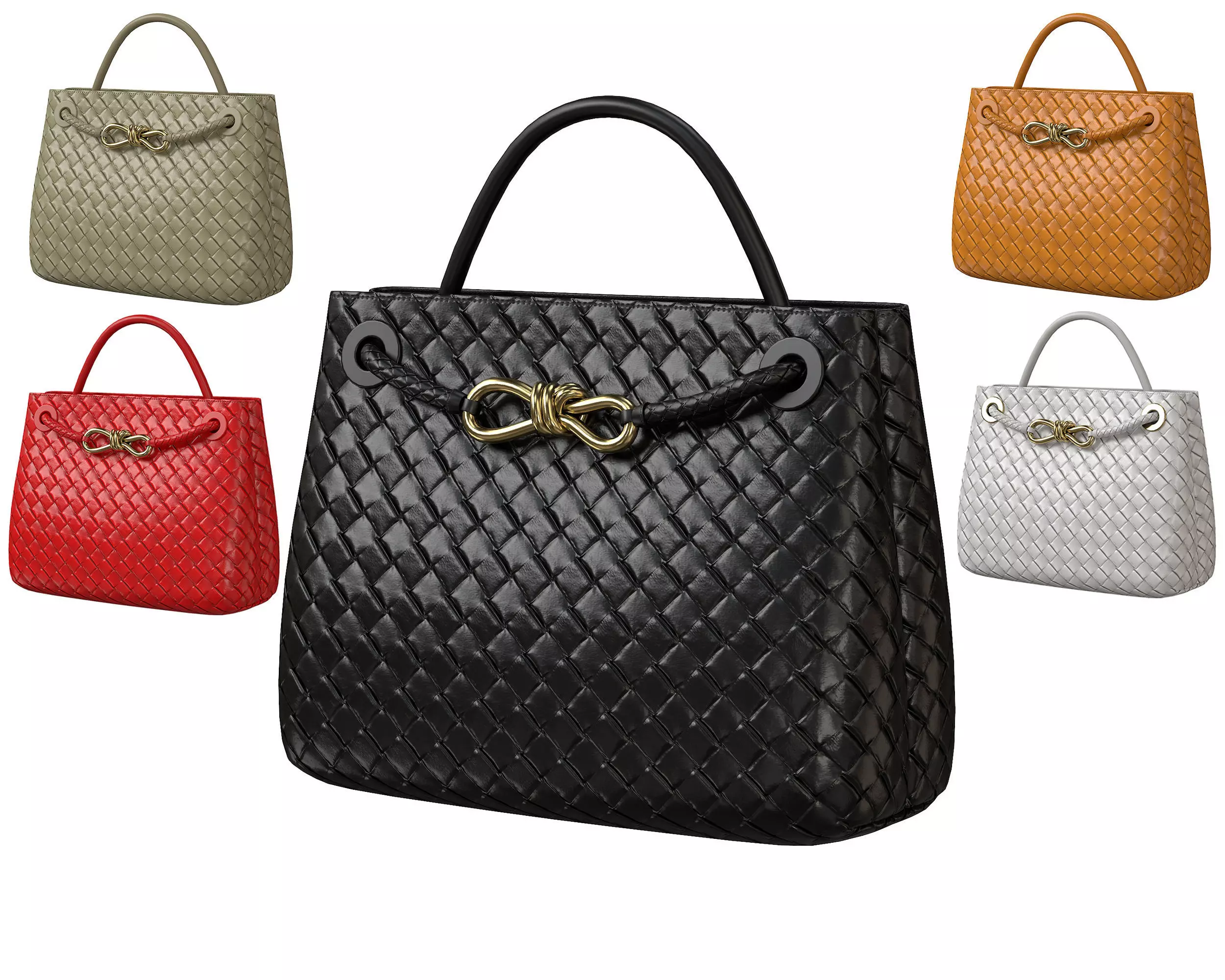 Bottega Veneta Andiamo Bag Low-poly 3D model_0