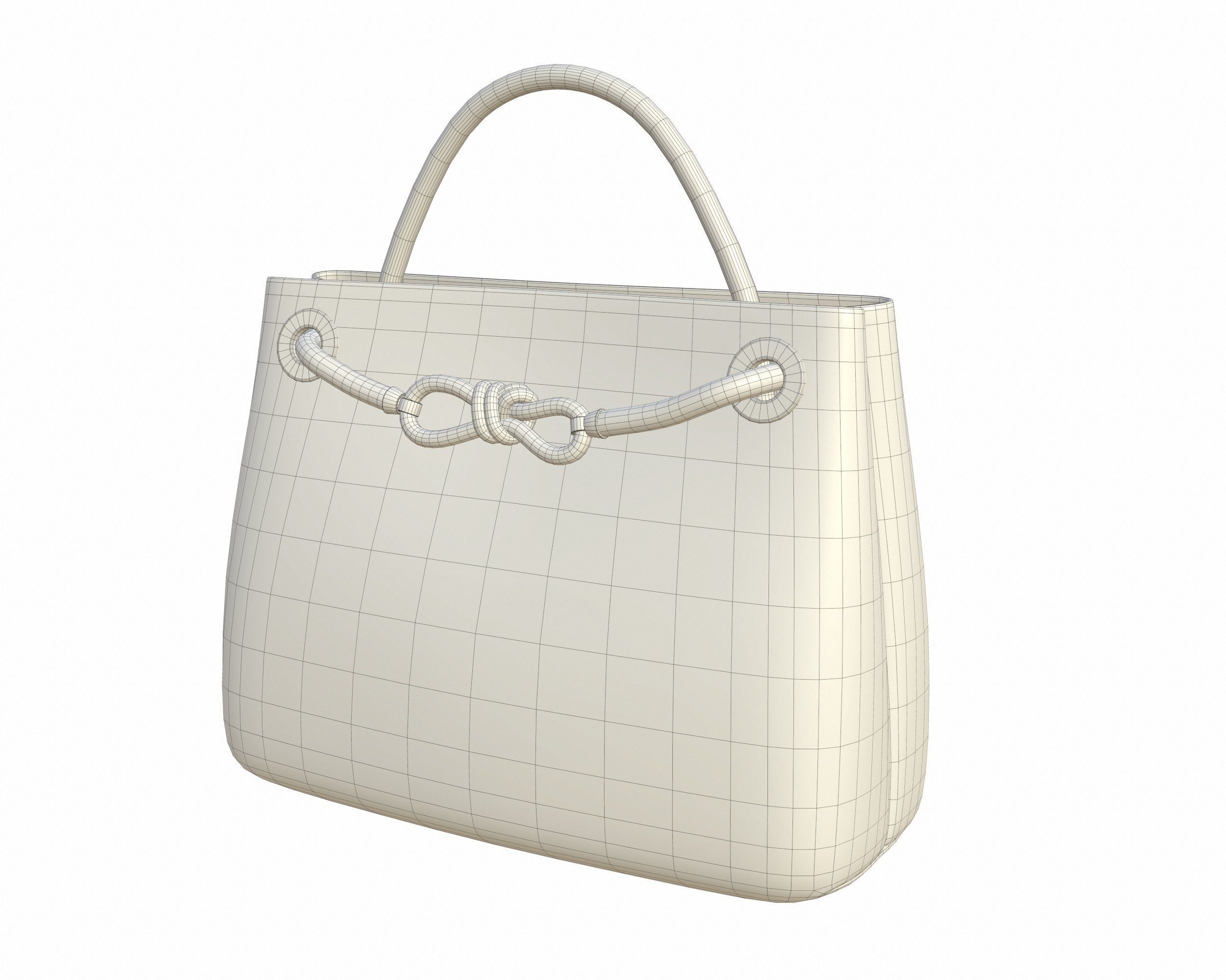 Bottega Veneta Andiamo Bag Low-poly 3D model_16
