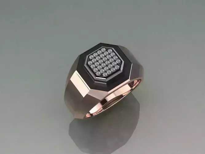 Enemal Gold Men Ring