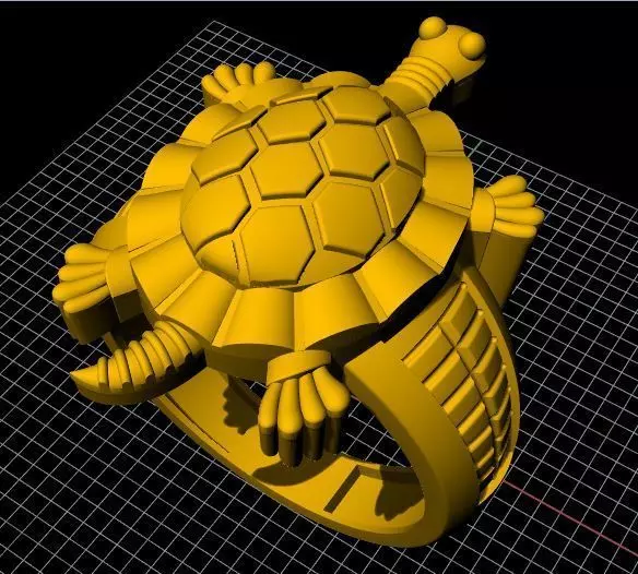 tortoise ring 3dm file 3D print model