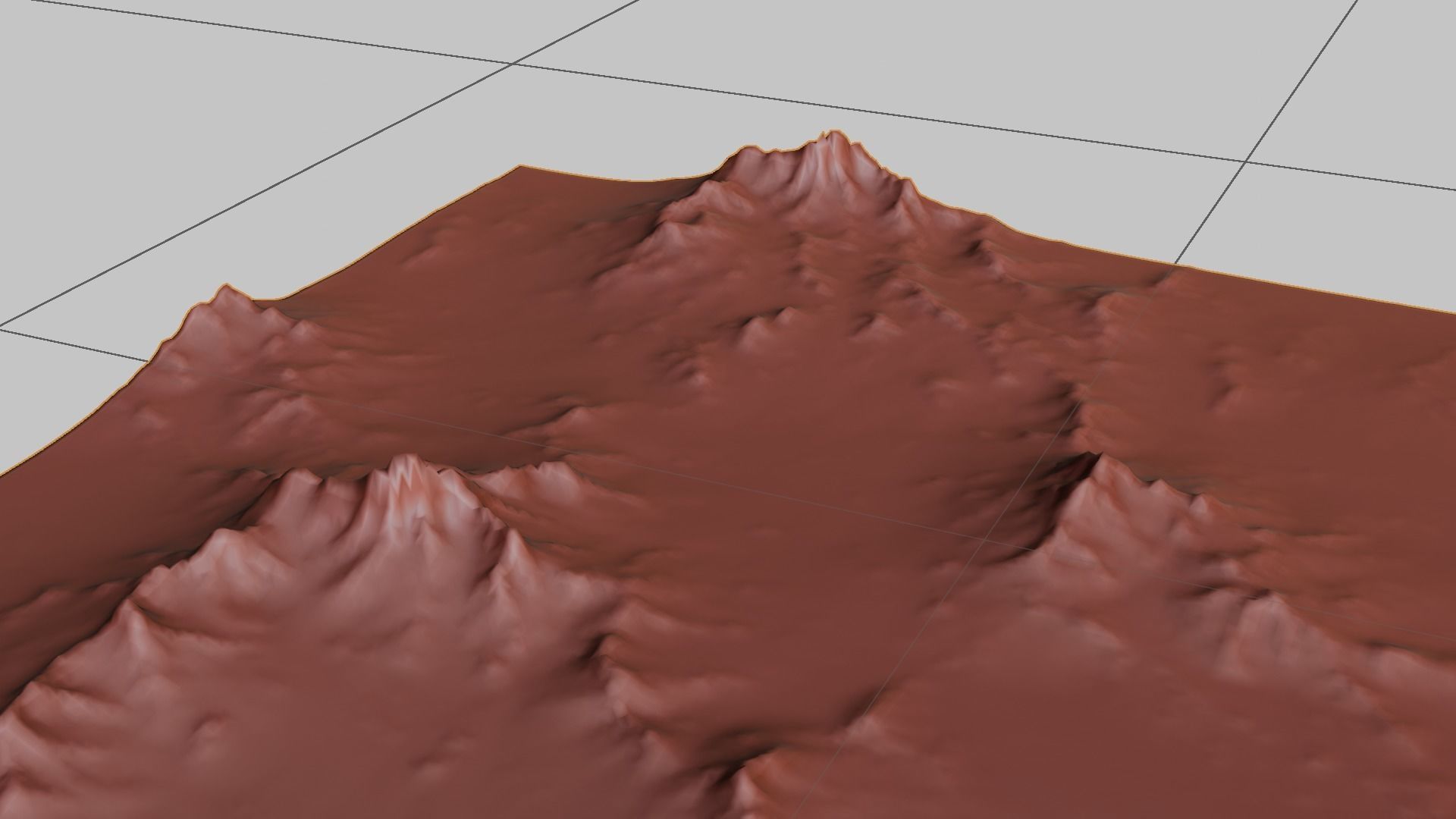 16K Lava Sea Seamless height map and 3D terrain Low-poly 3D model_24