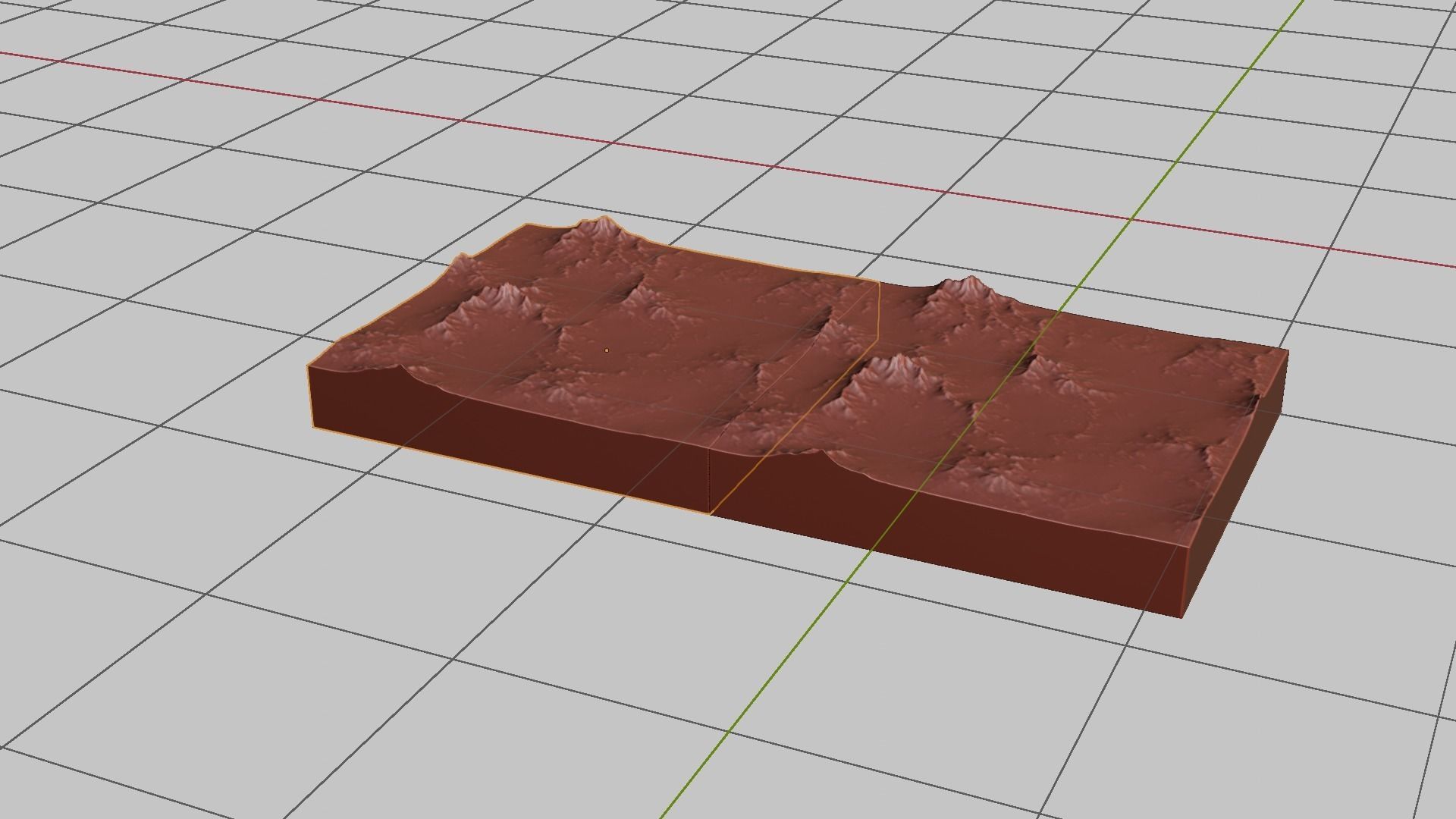 16K Lava Sea Seamless height map and 3D terrain Low-poly 3D model_4