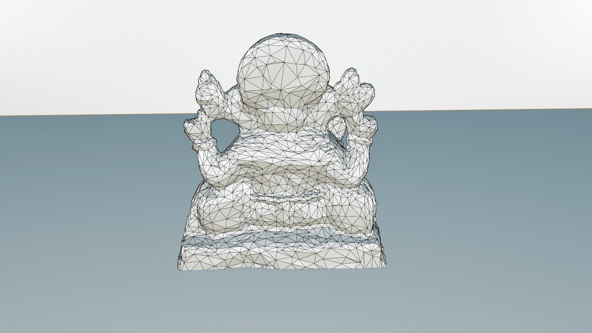 Lord Ganesha low-loly style Free 3D print model_5