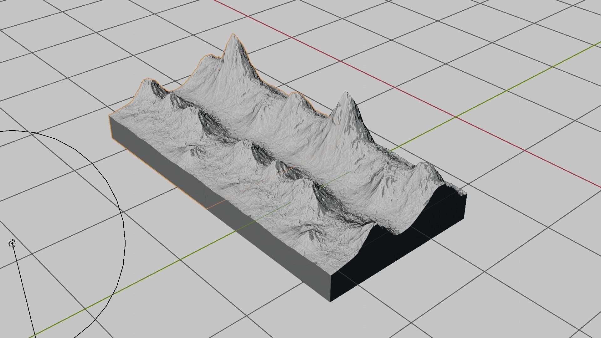 16k Infinite lava river Seamless height map and 3D terrain Low-poly 3D model_21