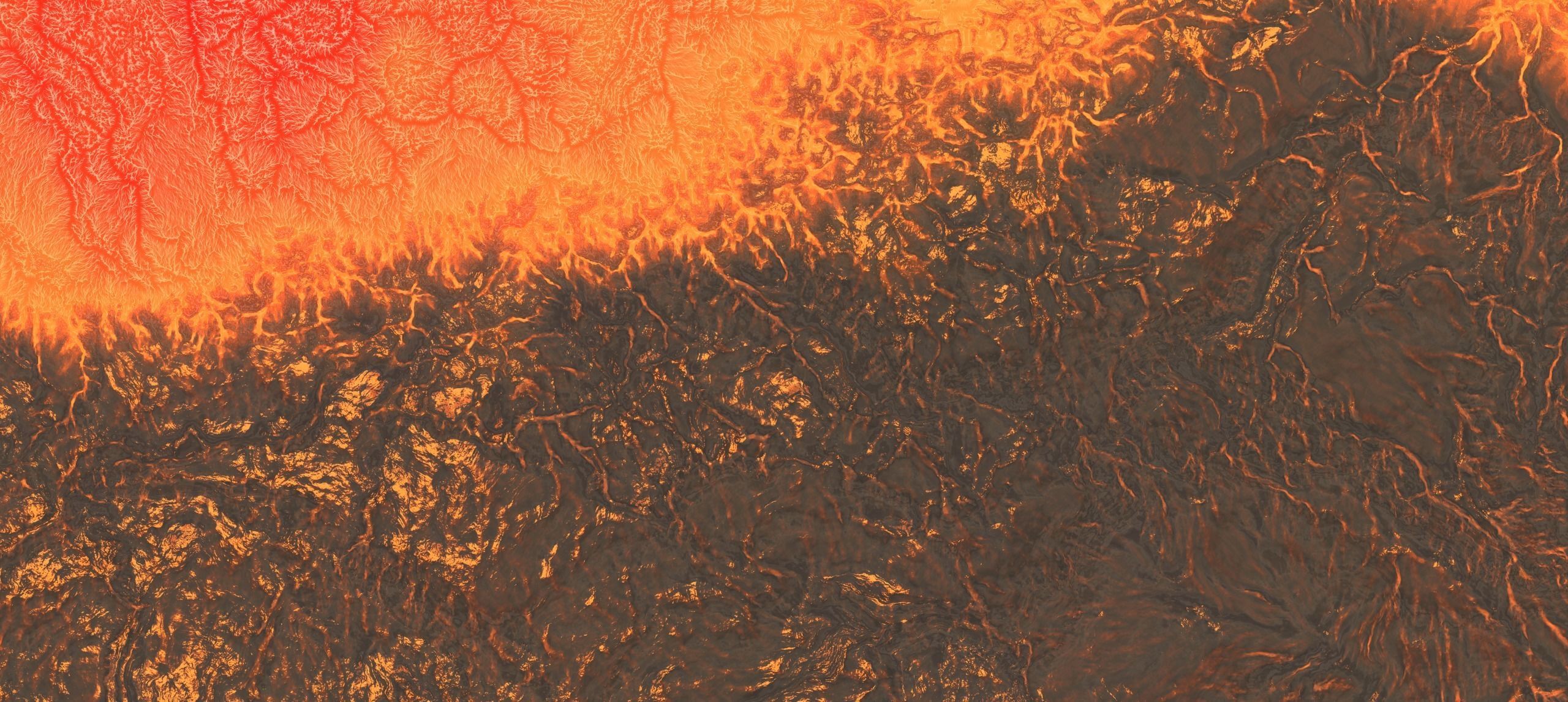 16k Infinite lava river Seamless height map and 3D terrain Low-poly 3D model_20