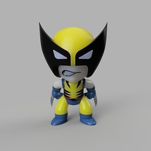 Marvel Comics Mini Wolverine James Howlett 3D model