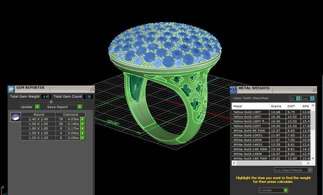 Shining-ring 3D model_2