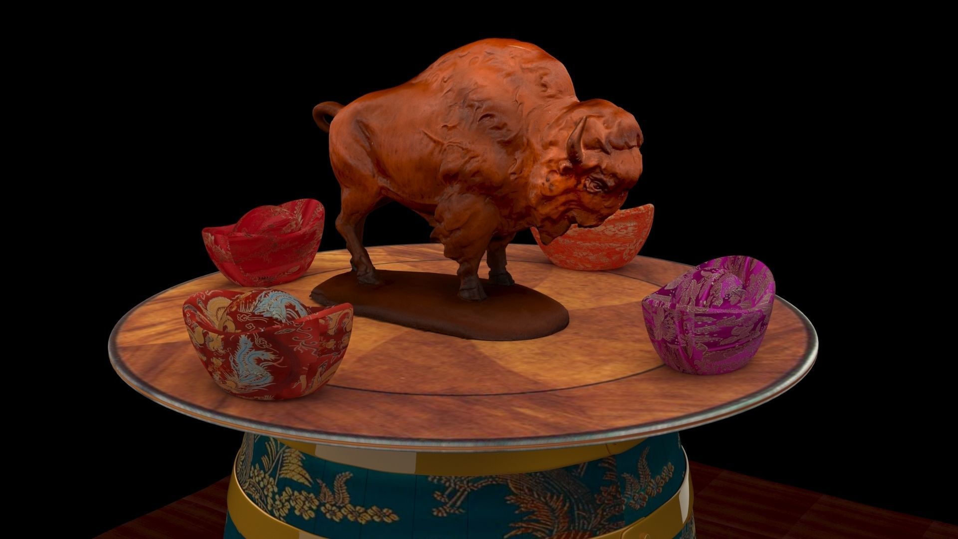 Yellowstone Bison 3D model figure 3D model_5