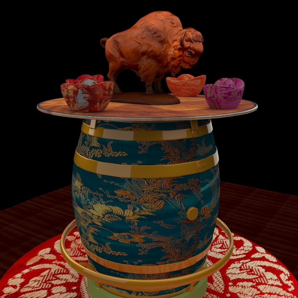 Yellowstone Bison 3D model figure 3D model_6