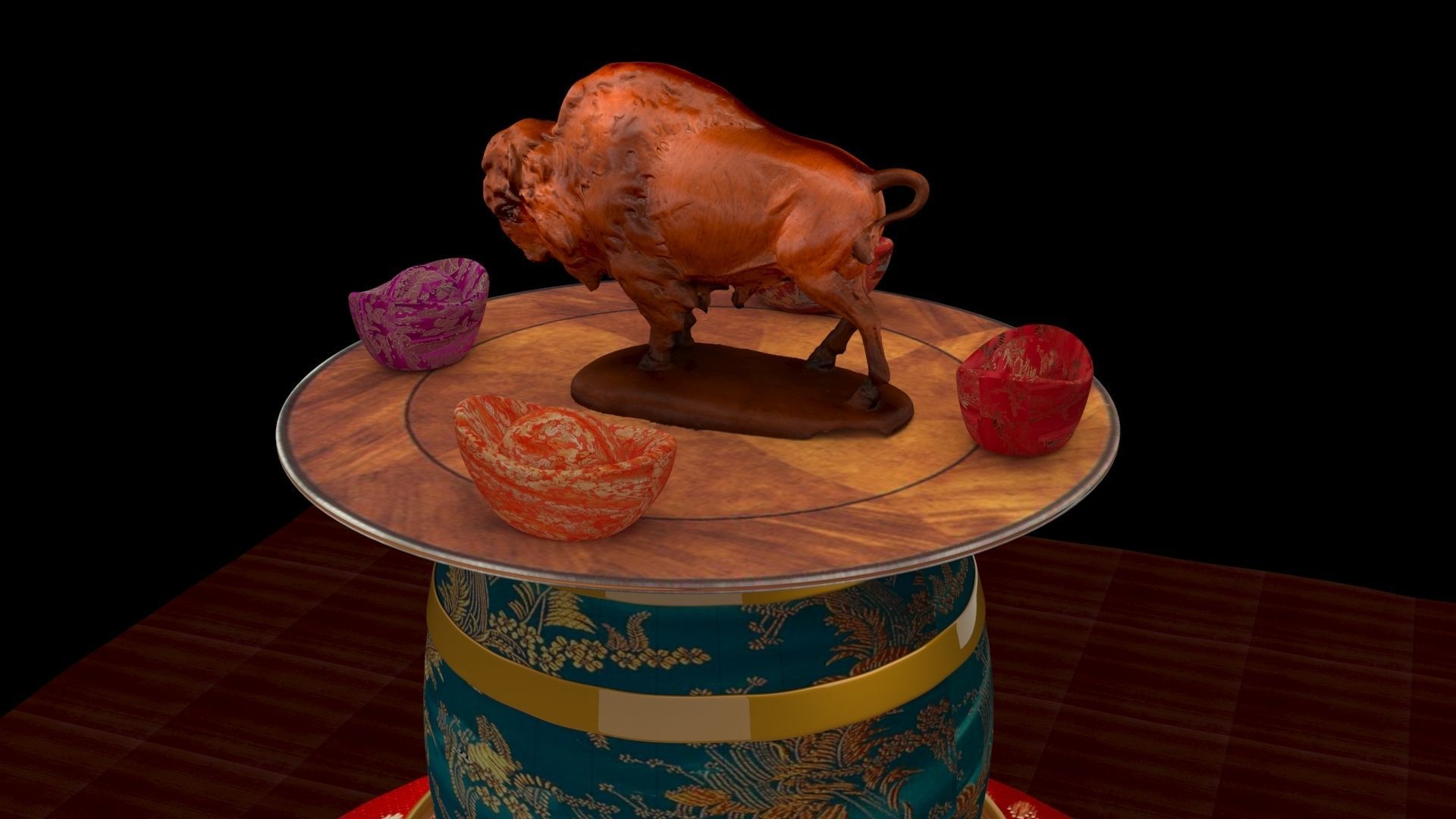 Yellowstone Bison 3D model figure 3D model_2