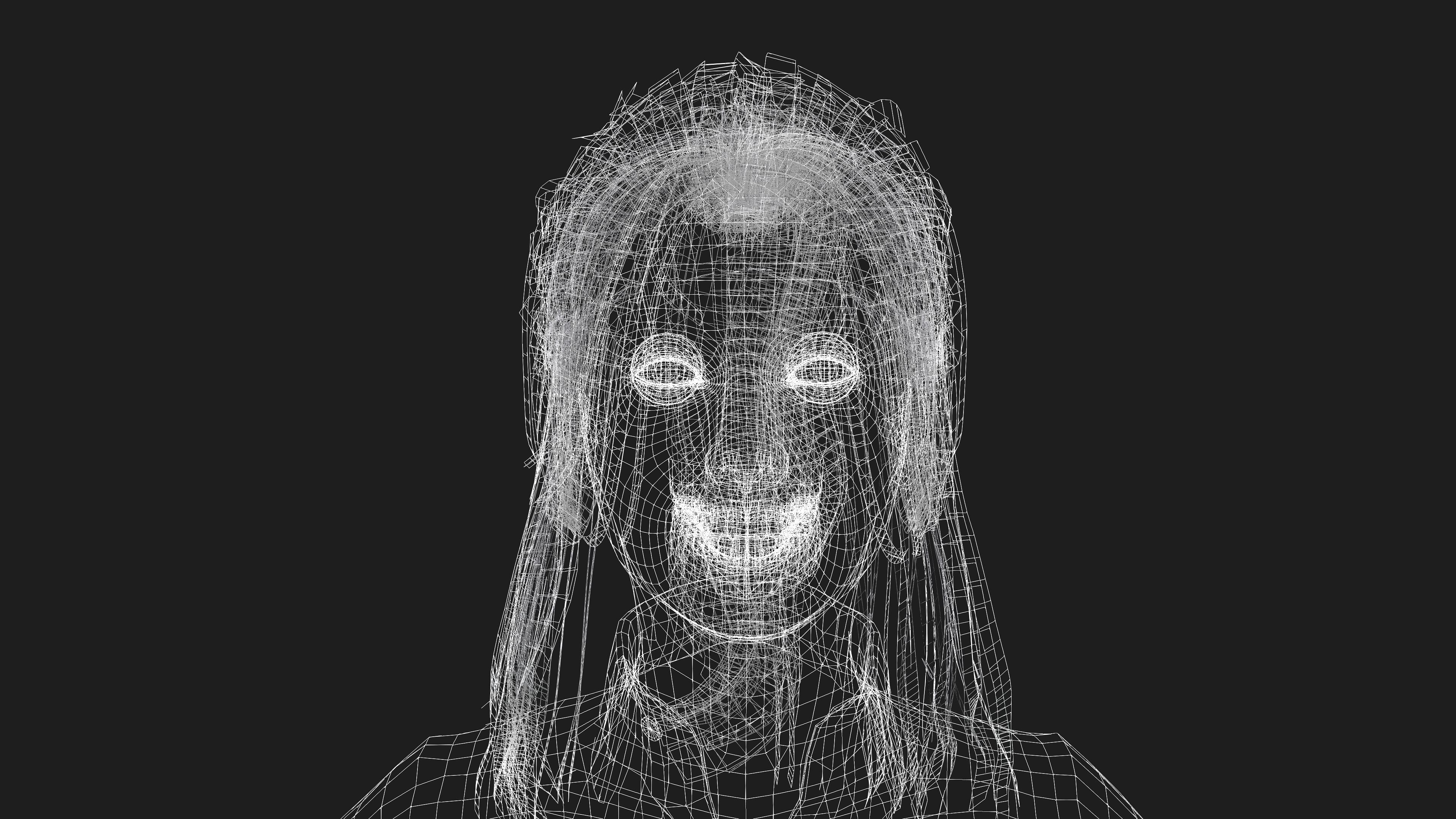 Realistic 3d Model of a Beautiful Girl Fully Rigged and Textured 3D model_5