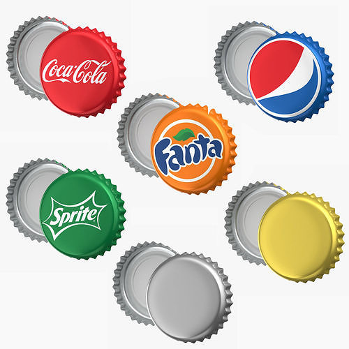 Bottle Caps Collection 3D model