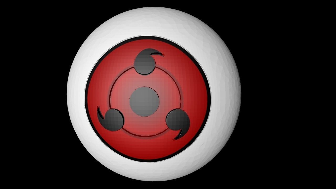 Sharingan de tres tomoes 3D print model_4