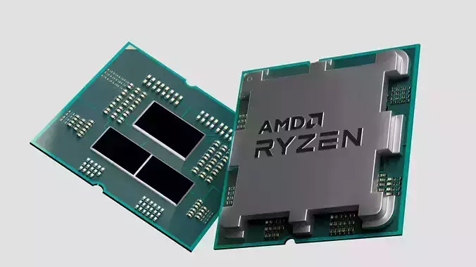 AMD RYZEN CPU  3D model
