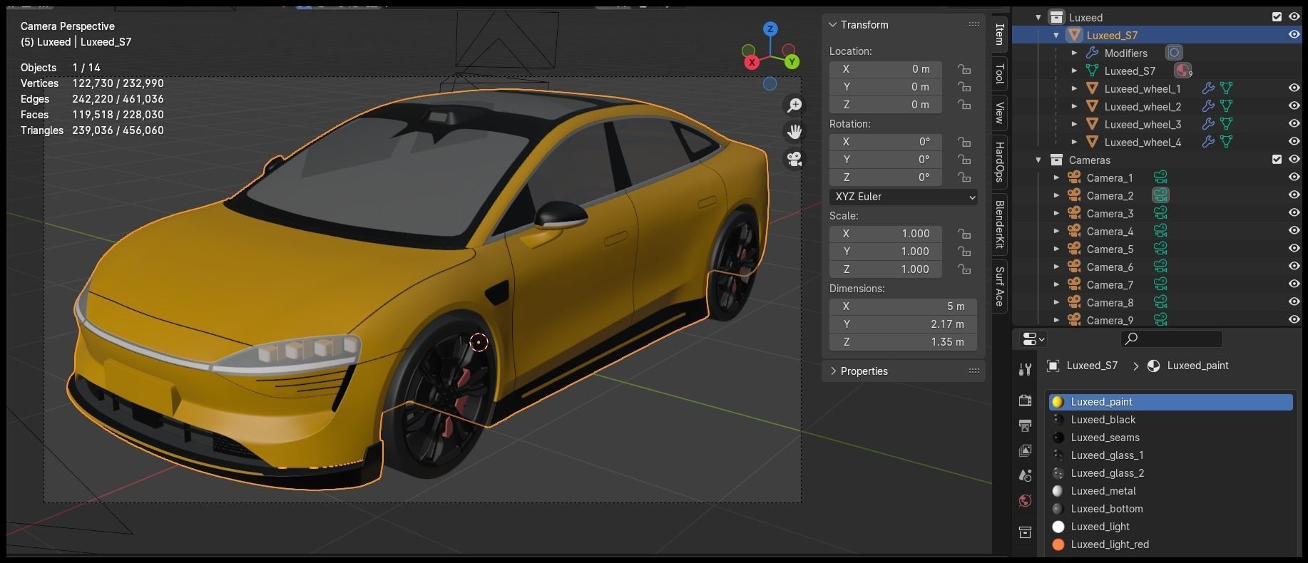 Luxeed S7 exterior 3D model_13