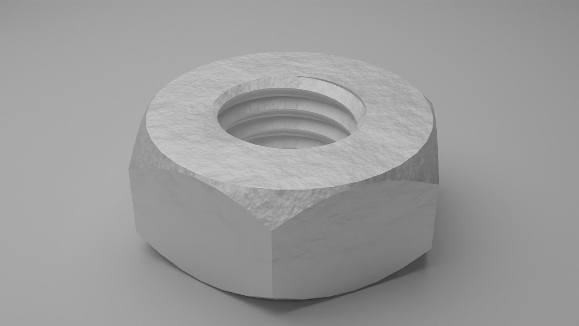 Bolt and Nut 3D model_1