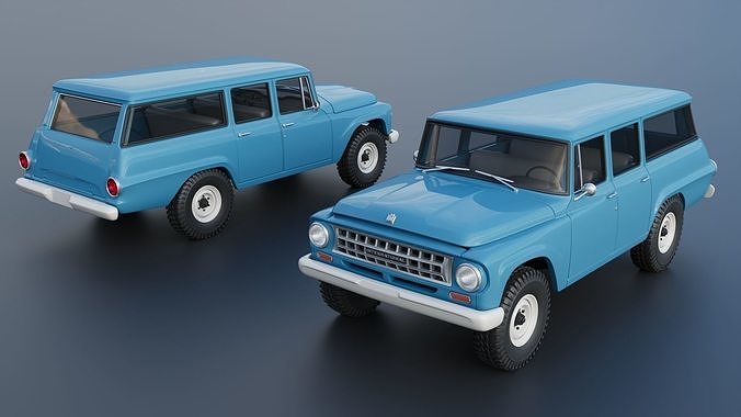 International Travelall 4x4 1964 3D print model 2