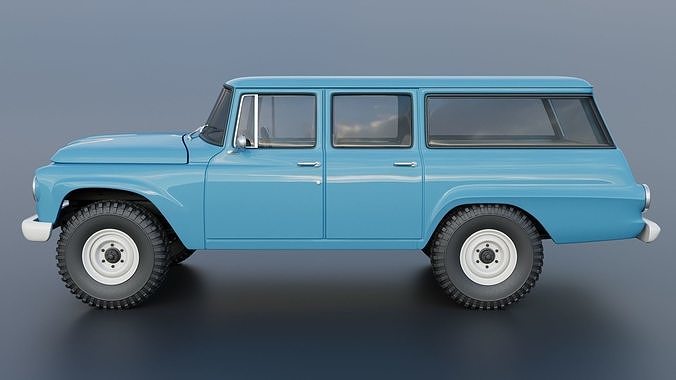 International Travelall 4x4 1964 3D print model 4