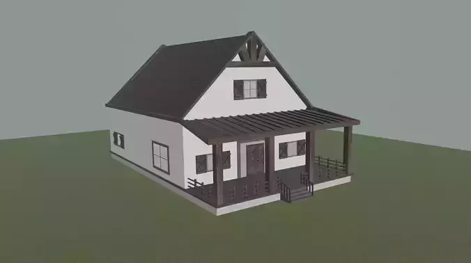 Country Farmhouse - White and Brown 