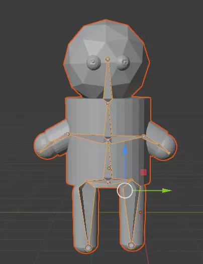 man low poly rigged  Low-poly 3D model_0