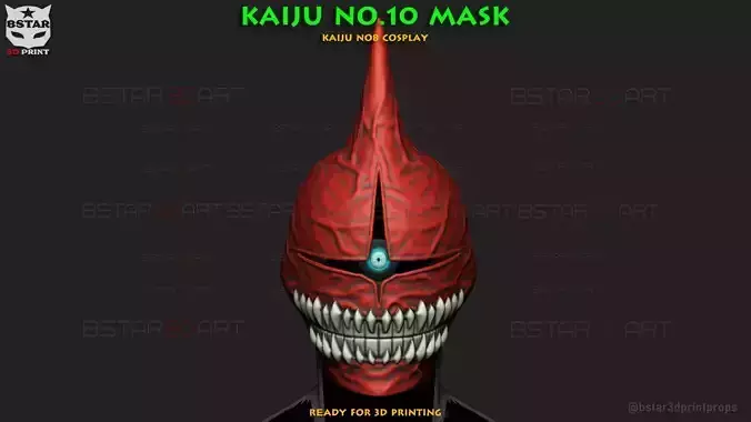 Kaiju No 10 Mask - Kaiju No 8 Anime Cosplay