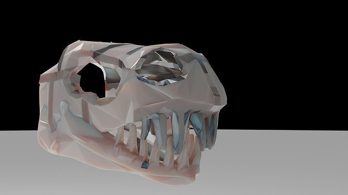 T-REX skeletal  Low-poly 3D model