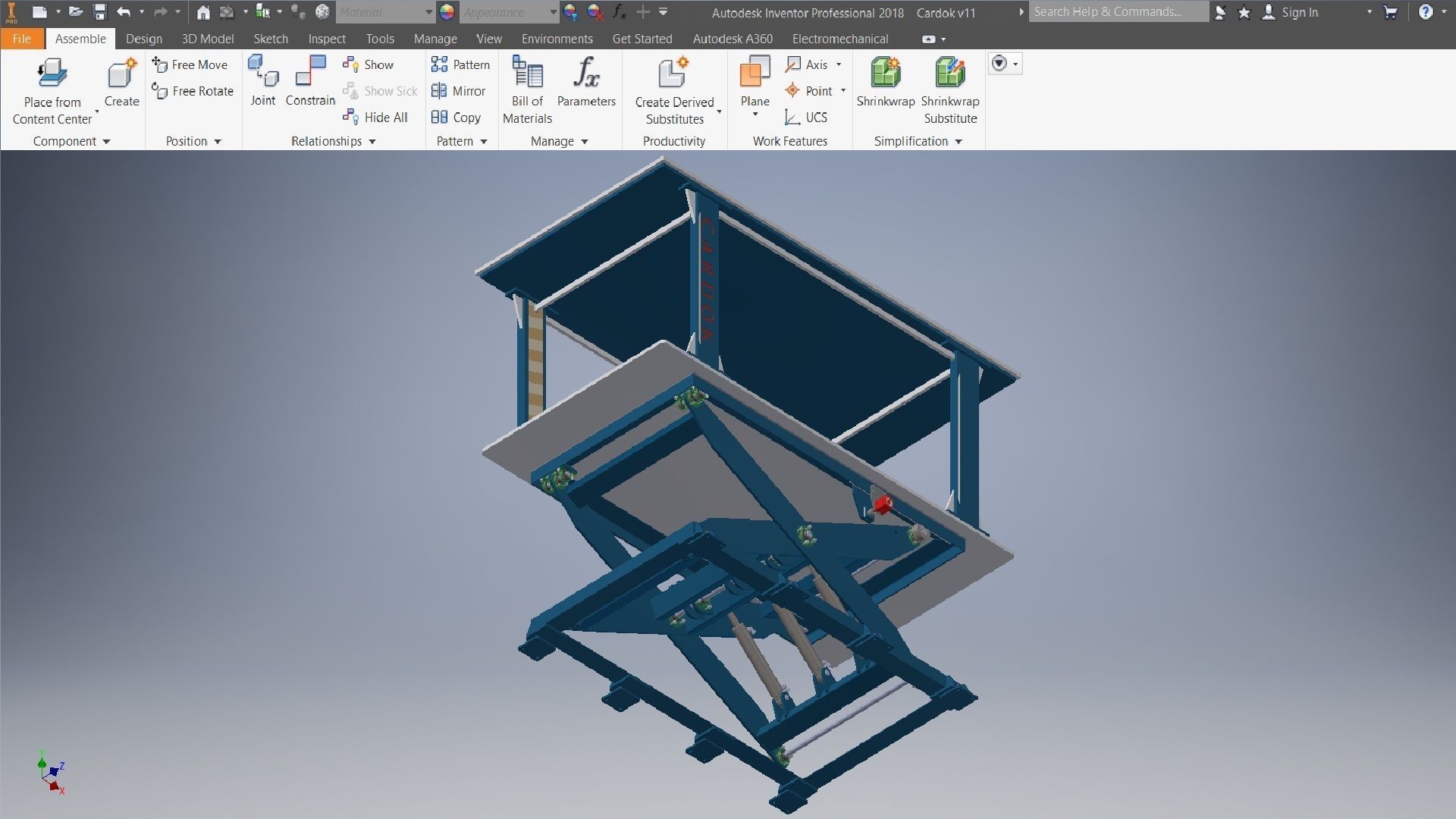 Scissor Lift Cardok Multi Double your space 3D model_6