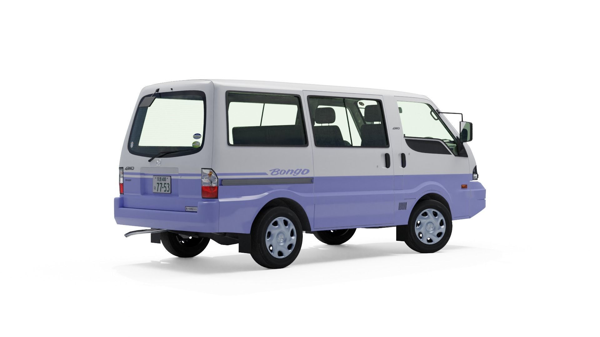 Mazda Bongo 2000 Low-poly 3D model_1