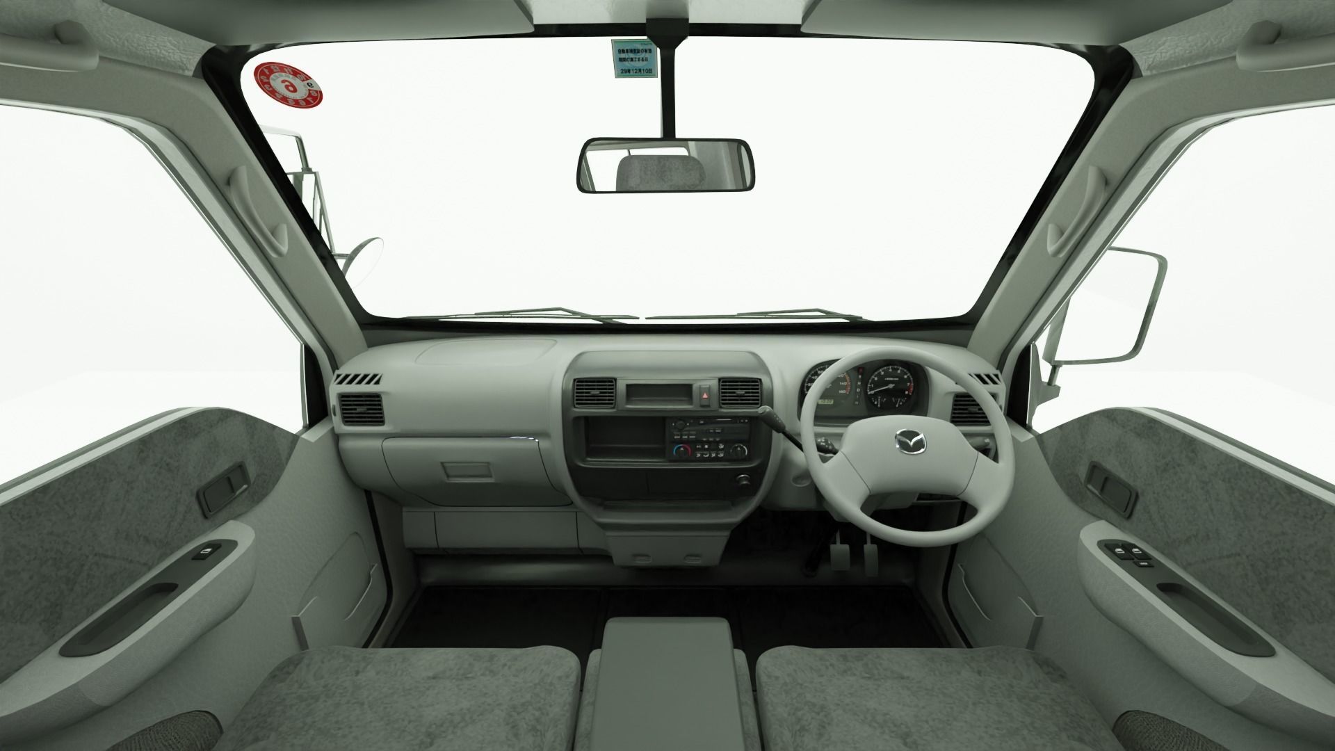 Mazda Bongo 2000 Low-poly 3D model_5