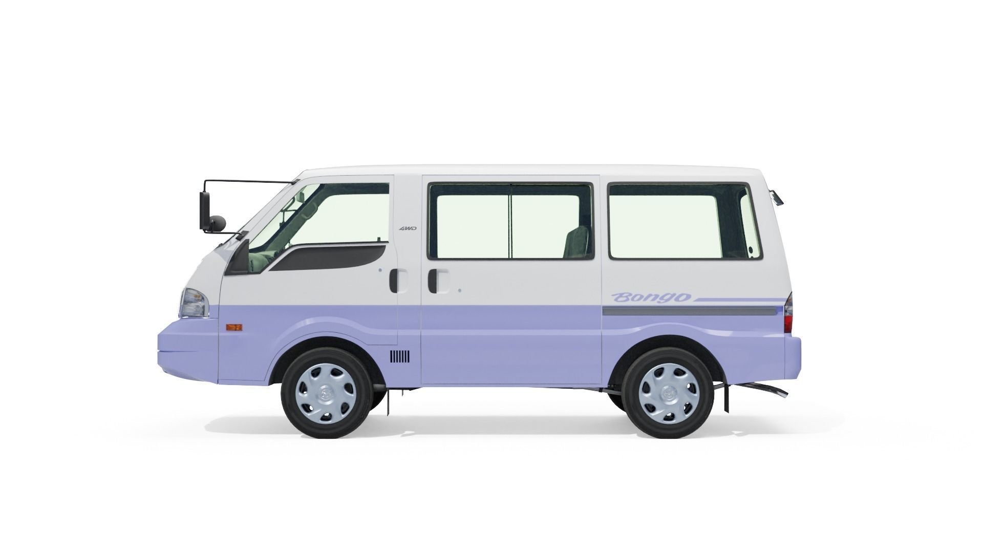 Mazda Bongo 2000 Low-poly 3D model_2