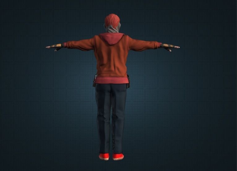 Gang Man 3D model_1