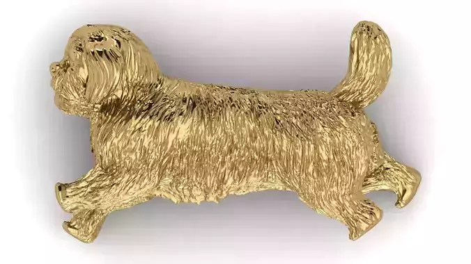 Running Dog 3D Printable Model 3D print model