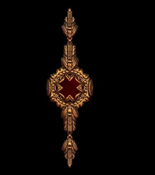 Designer Bracelet and Chain 3D print model_3