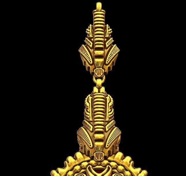 Designer Bracelet and Chain 3D print model_8