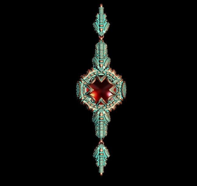 Designer Bracelet and Chain 3D print model_15