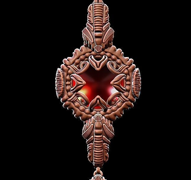 Designer Bracelet and Chain 3D print model_12