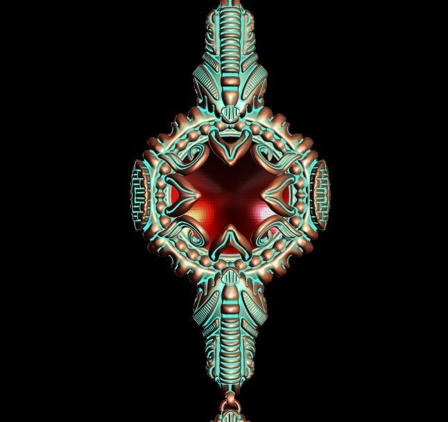 Designer Bracelet and Chain 3D print model_14