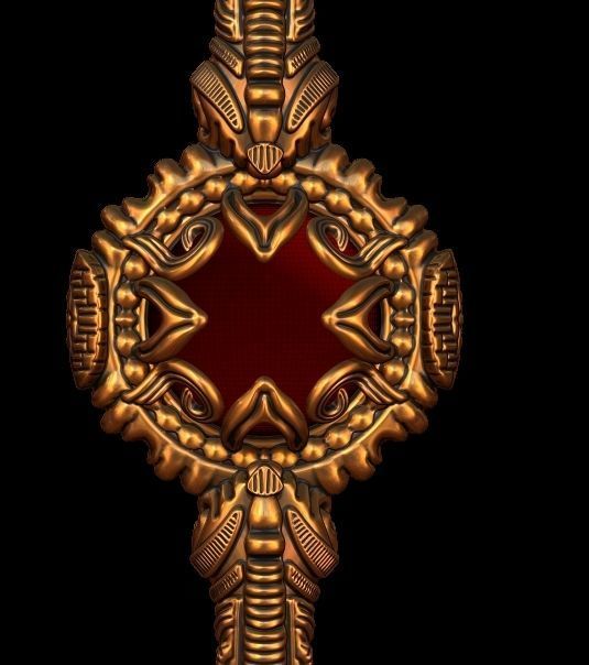 Designer Bracelet and Chain 3D print model_4