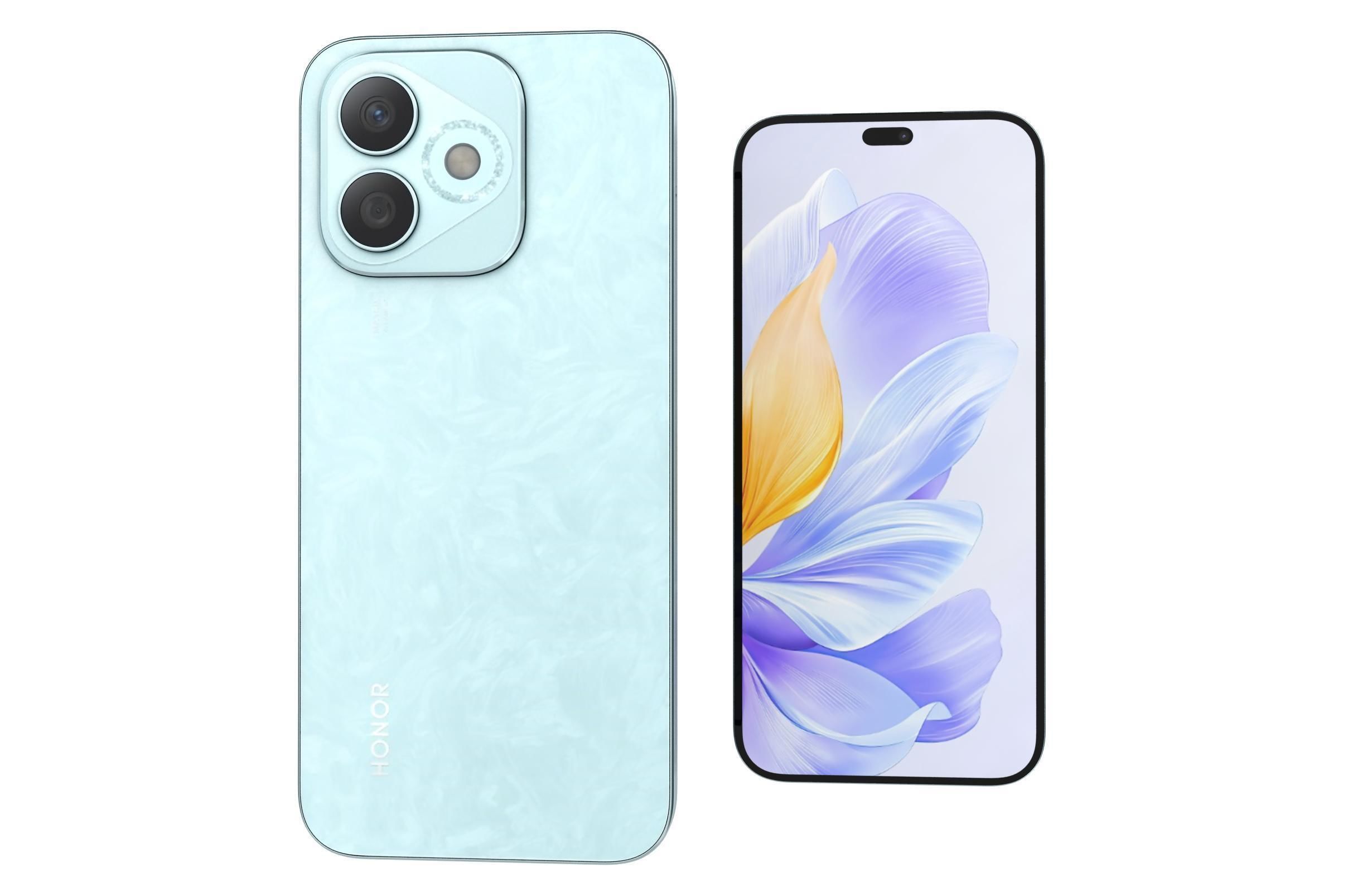 Honor X60i Cloud Blue 3D model_7