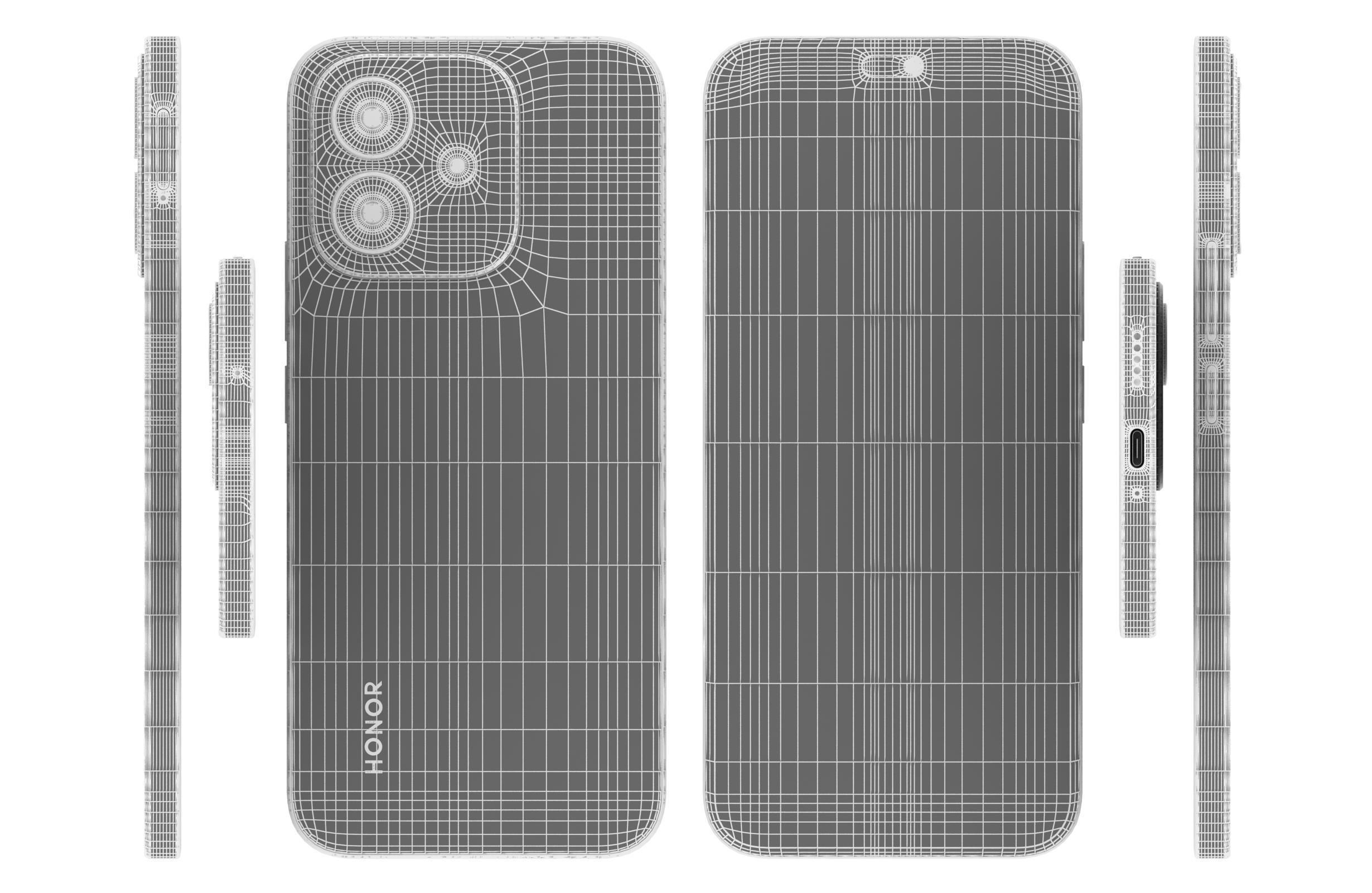 Honor X60i Cloud Blue 3D model_17