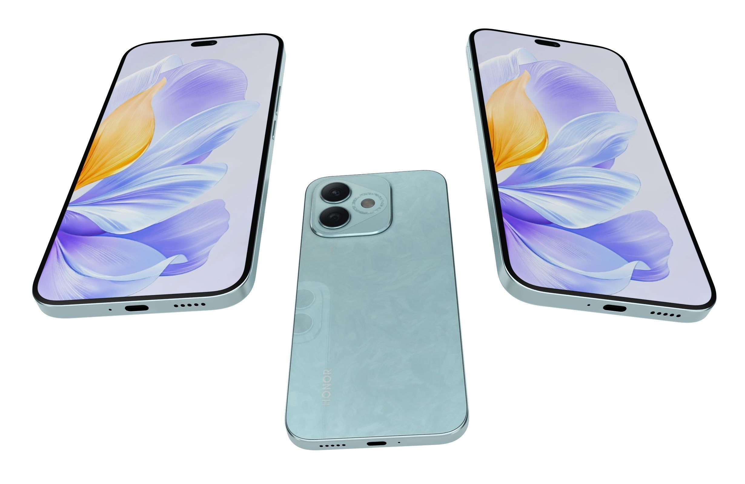 Honor X60i Cloud Blue 3D model_2