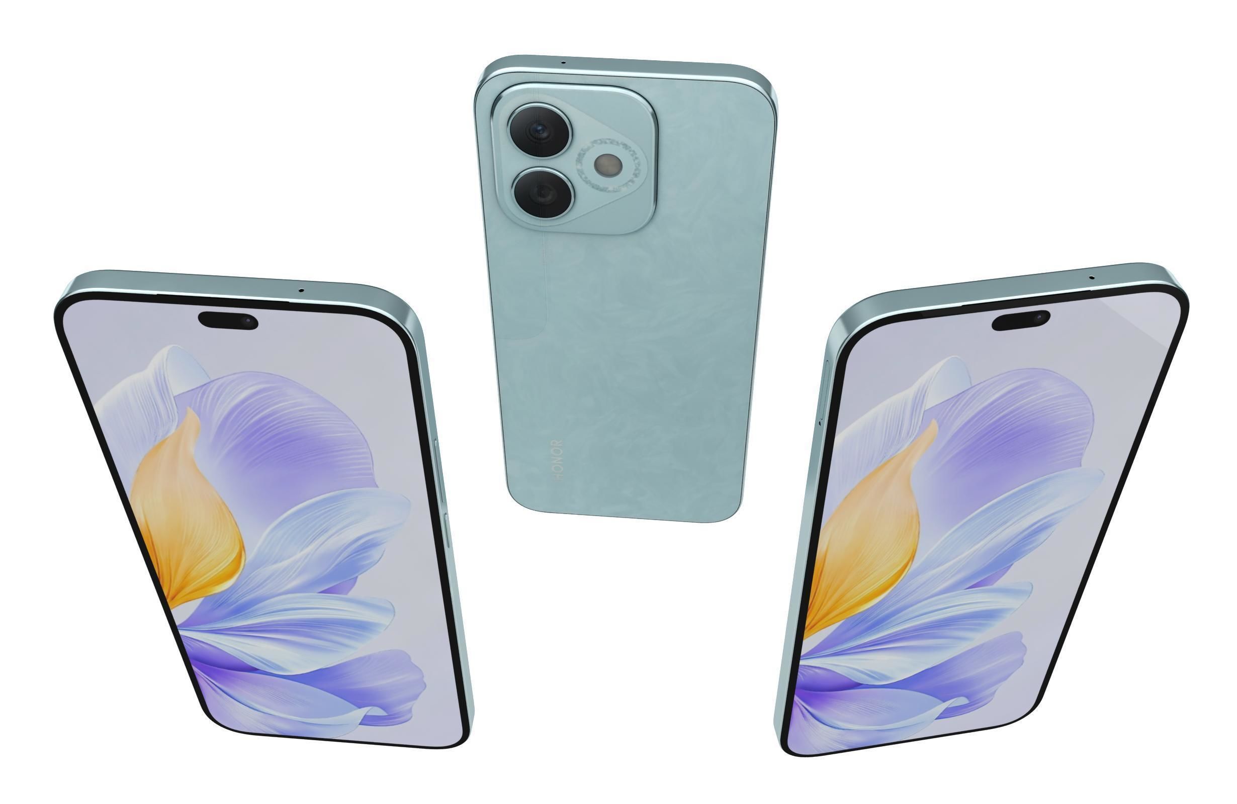 Honor X60i Cloud Blue 3D model_1