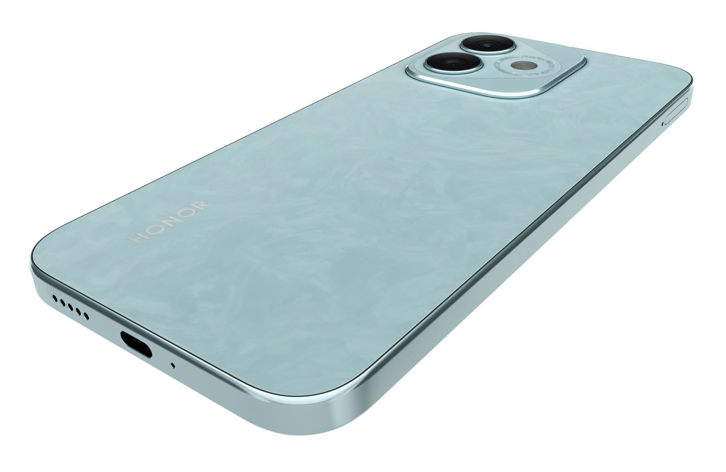 Honor X60i Cloud Blue 3D model_14