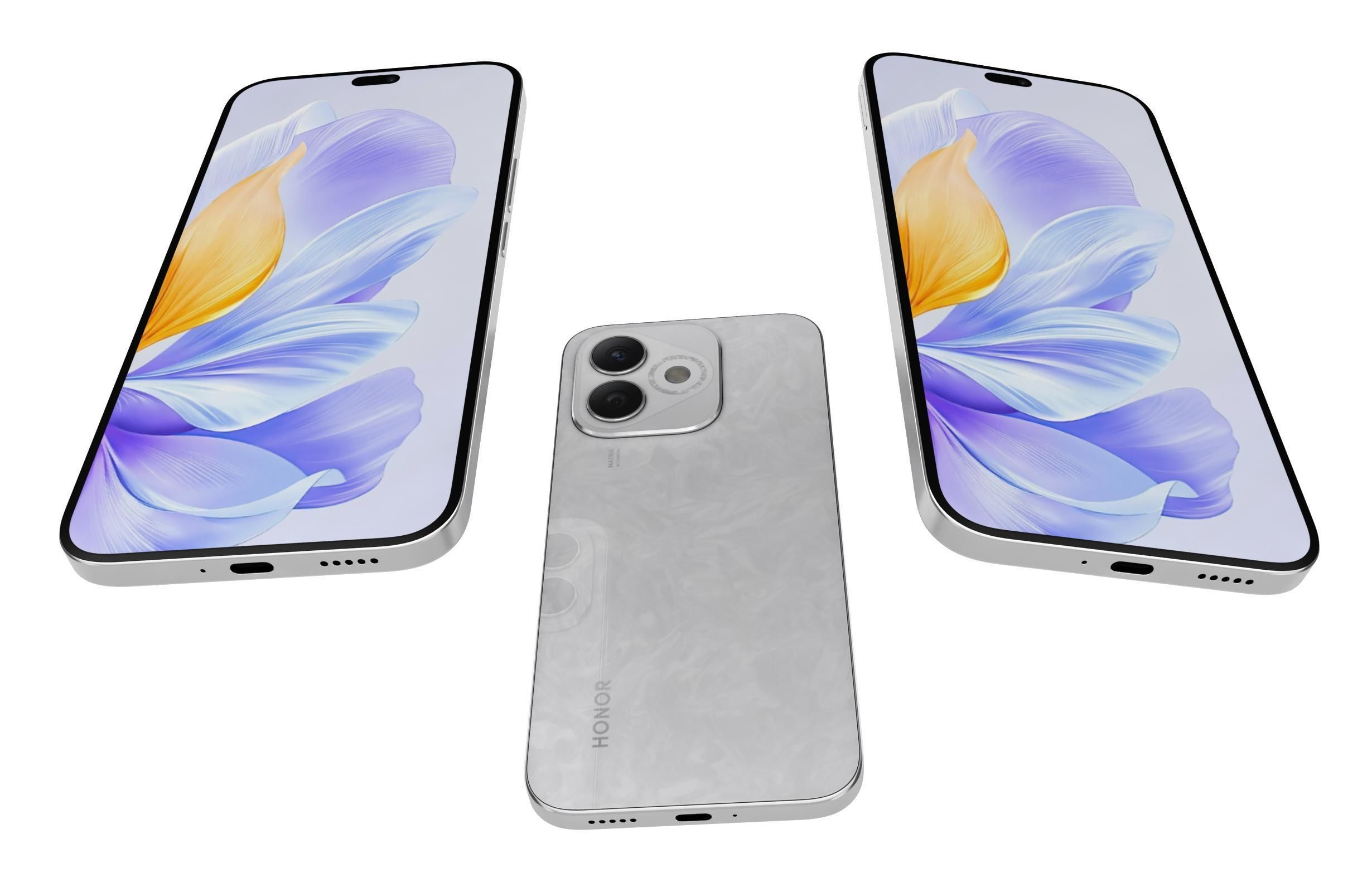 Honor X60i Moon Shadow White 3D model_2