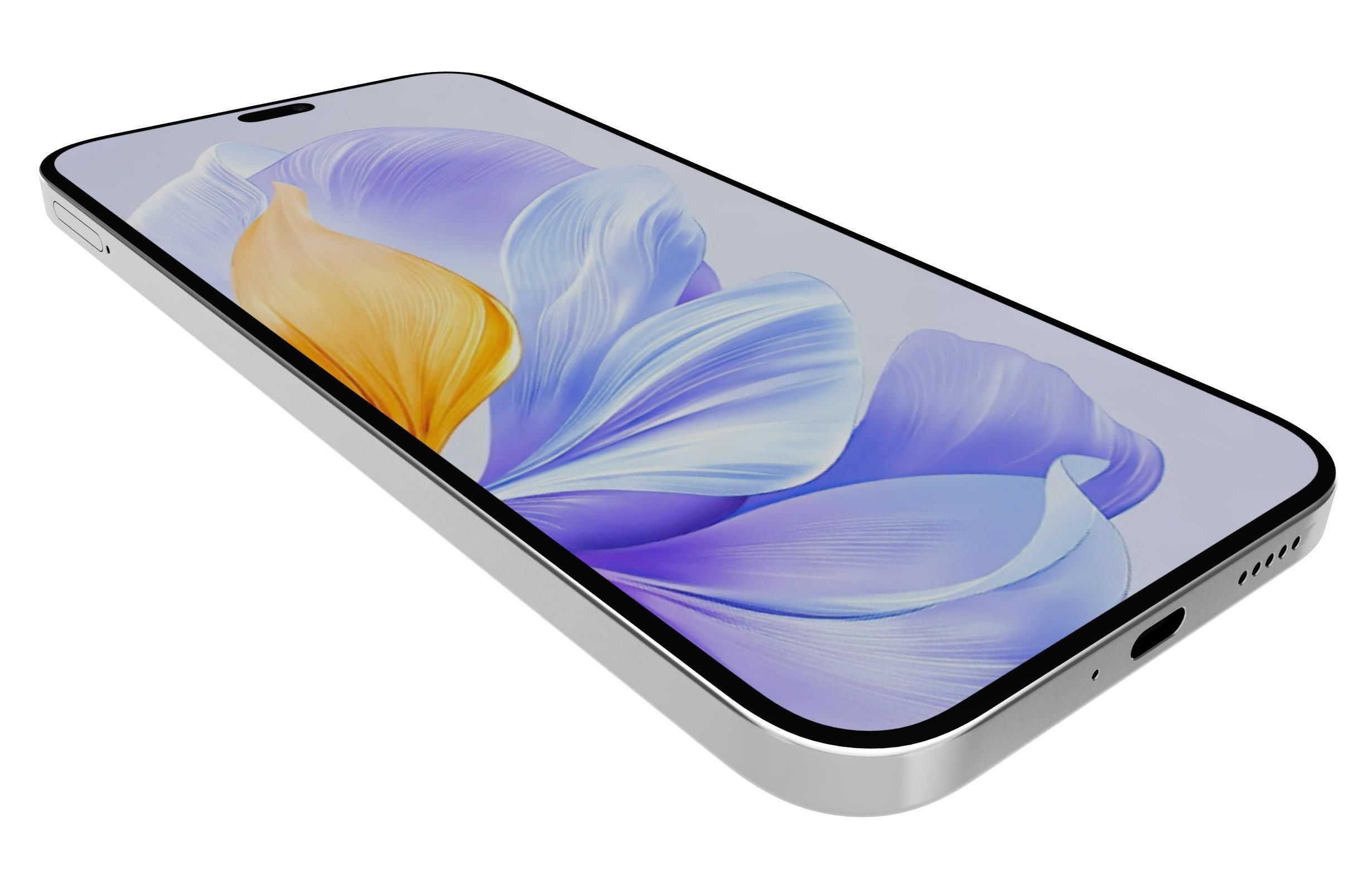 Honor X60i Moon Shadow White 3D model_12